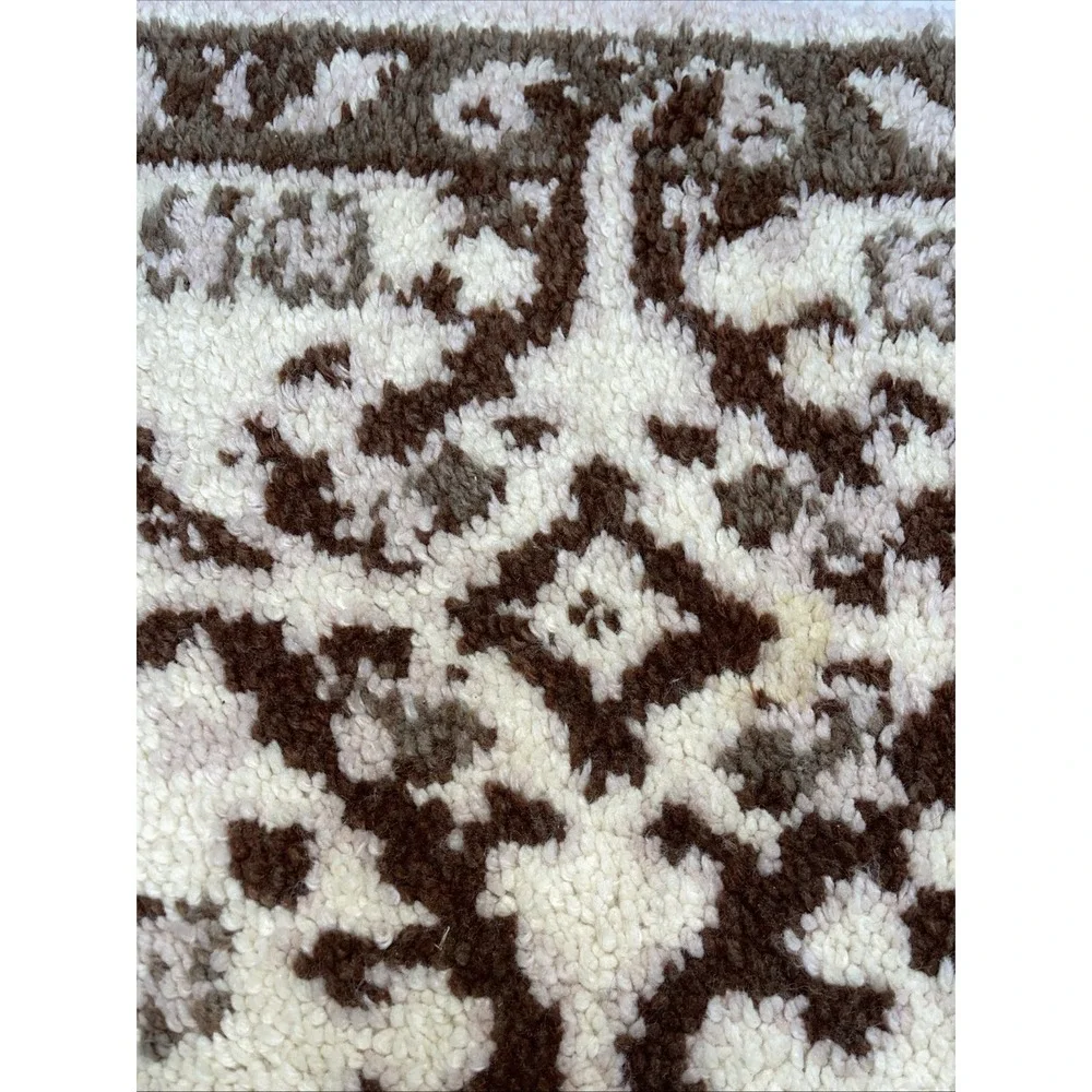 Shillcraft Wool Vintage Latch Hook Rug Kit 27X 54‎ Half Round 3b